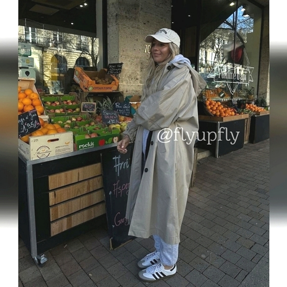 Zara long camel trench jacket - Picture 8 of 12